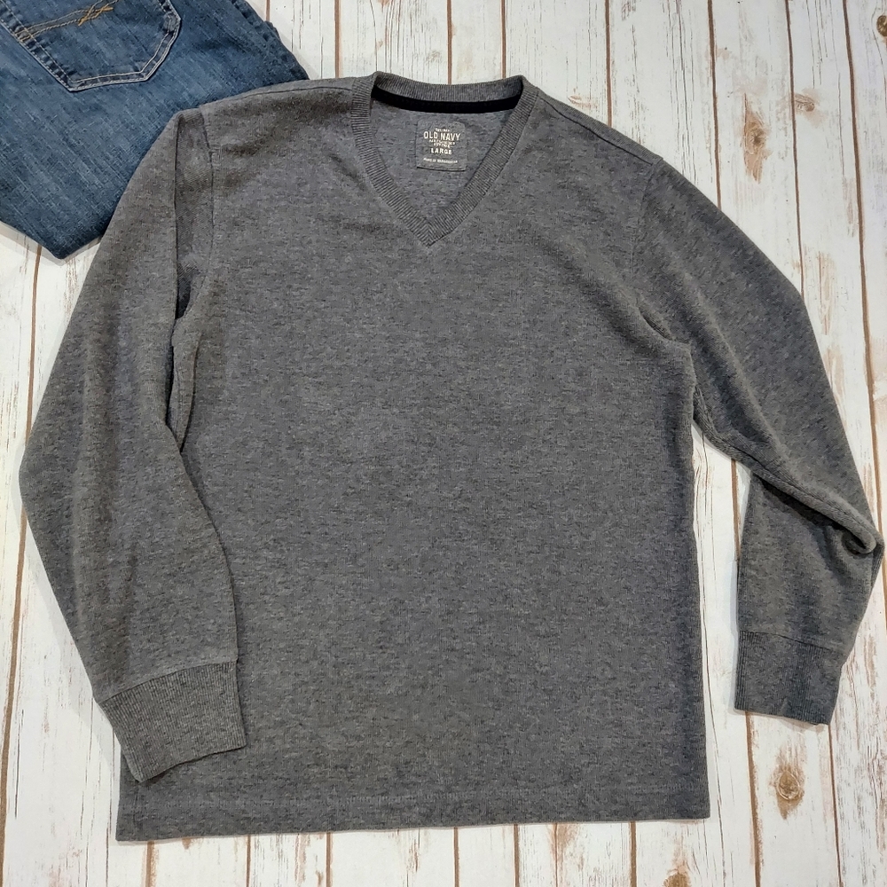 🔴3/$15 Men's Old Navy V Neck Long Sleeve Sweater